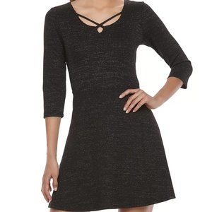 Three Pink Hearts shimmer strappy cutout dress New With Tags!